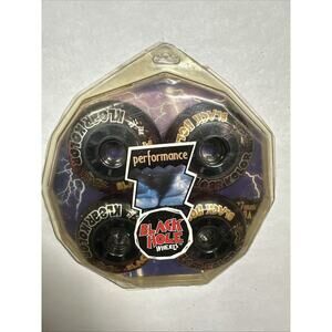 ( 4 Pack) PERFORMANCE BLACK HOLE WHEELS KLEAR KOLOR 82A 72mm.